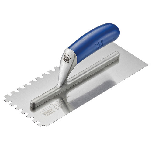 Tiling Trowel 11" :  8mm Serrated blade